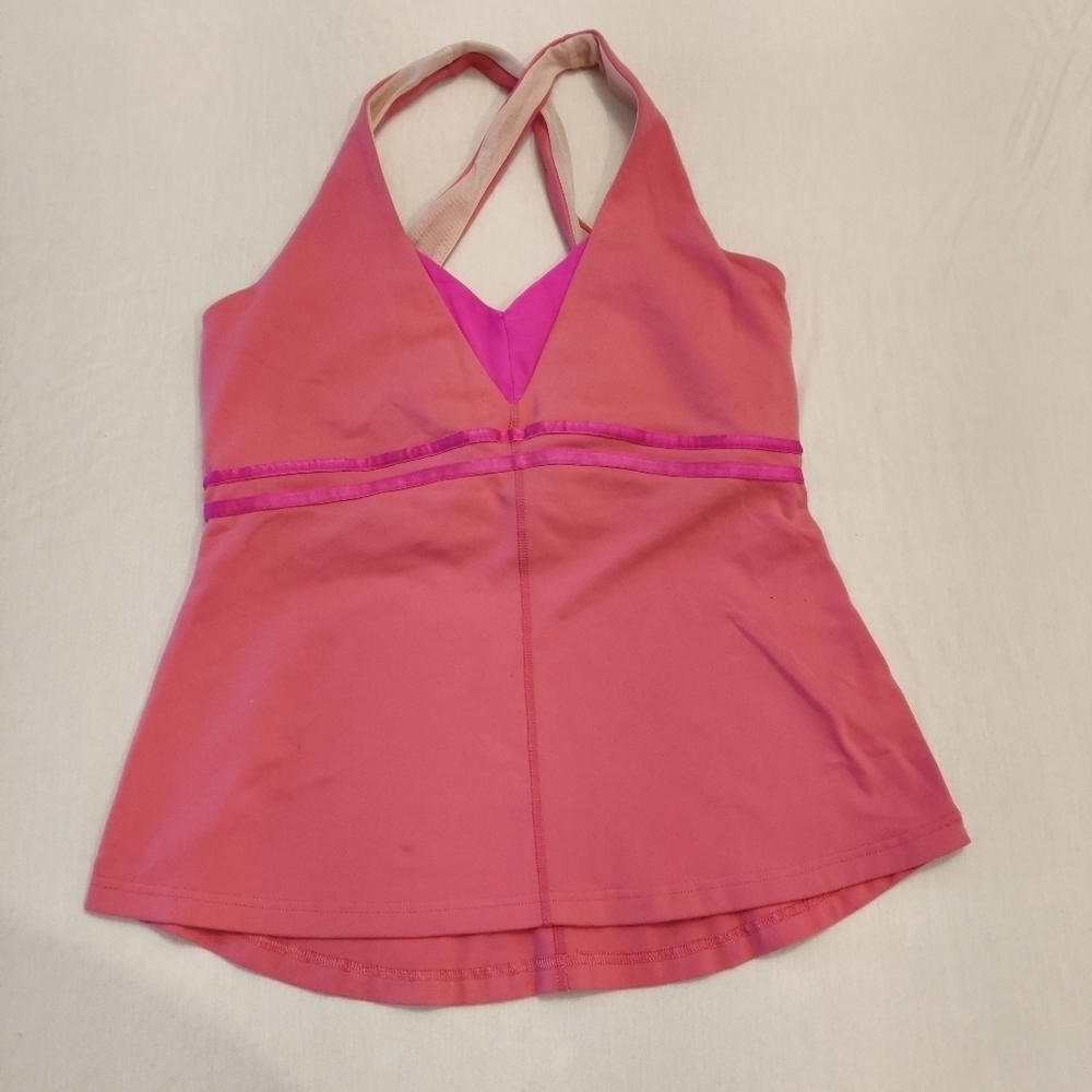 LULULEMON pink tank top size 10